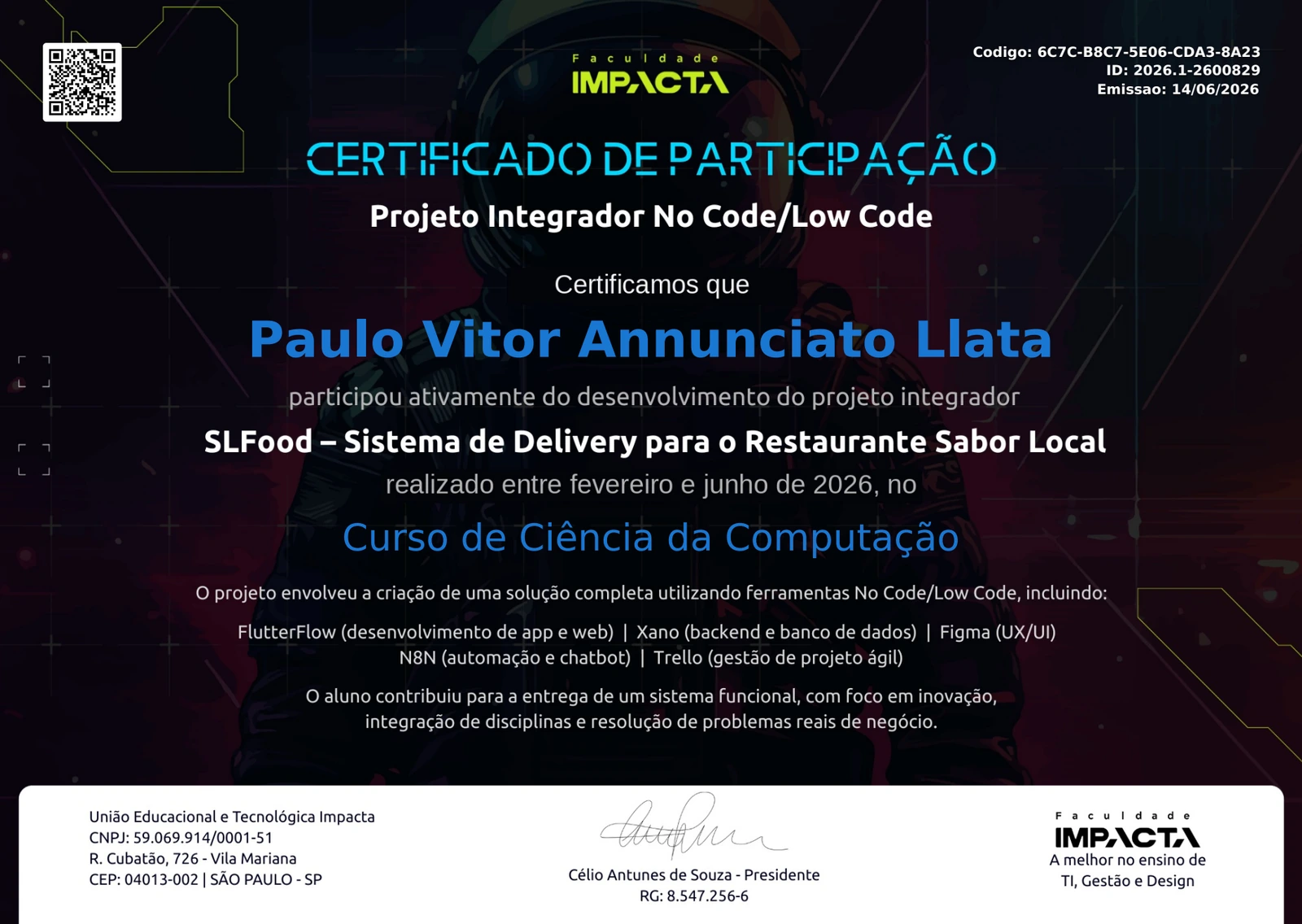 Certificado de Participação 2600829